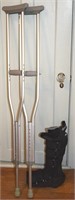 Probasics 1055AB 350lb Crutches Pair + Bregg