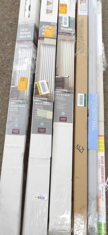 6x Assorted Window Coverings