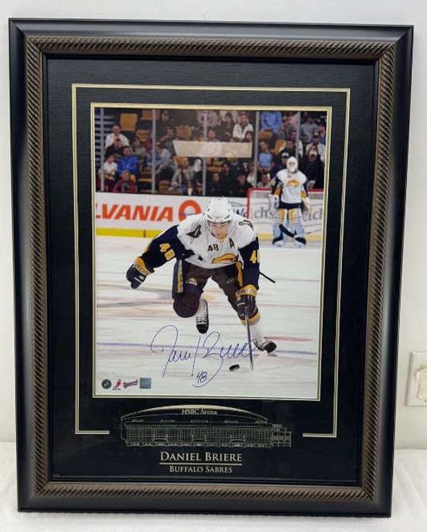 27x33in Daniel briere autographed picture