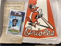 Baltimore Orioles Megaphone & Al Bumbry Autograph