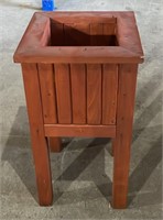 Small Wooden Outdoor Planter (12"W x 12"D x