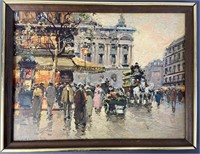 Antoine Blanchard Cafe de La Paix in Frame