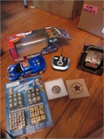 remote control car,nascar,kids badge & item