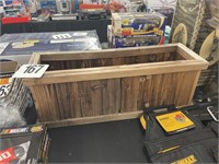 28" X 9" X 10" WOOD PLANTER BOX