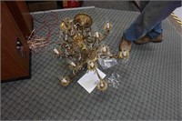 solid brass chandelier with crystals