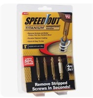 Speed Out Titanium Damaged Screw Extractor