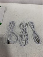 3 PACK OF IPHONE CHARGING CABLES