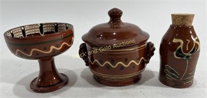 (3) Vintage Missouri SJ Pottery Kitchen Decor