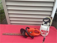 Black & Decker, hedge, trimmer, and ace sprayer