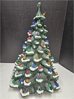 Vintage Ceramic Christmas Tree 16 1/2"h  (no base)
