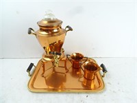 Vintage Edison Hotpoint Copper Tea Coffee Service
