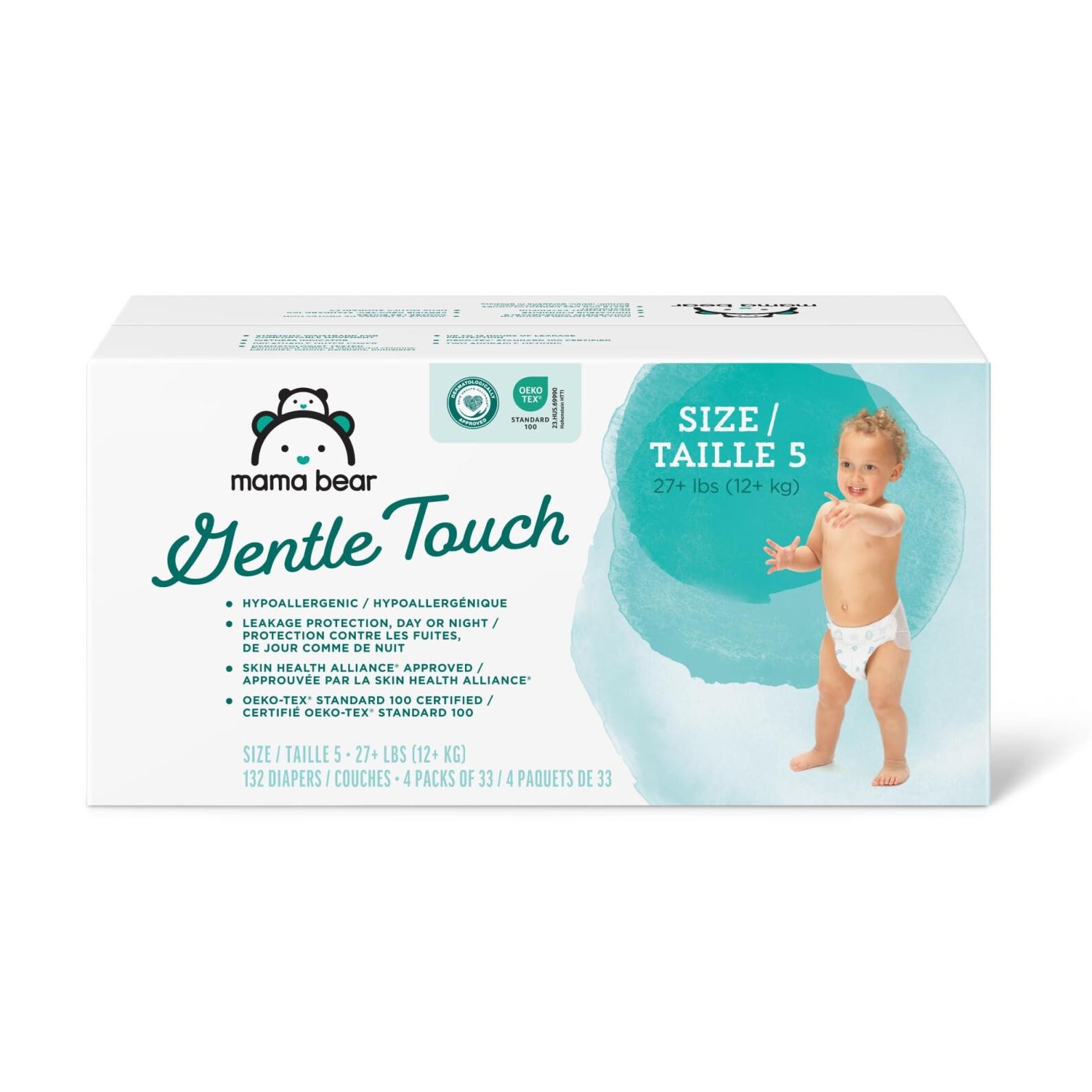 Amazon Brand - Mama Bear Gentle Touch Diapers, Hyp