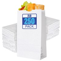 Stock Your Home 2 Lb White Paper Bags (250 Count)