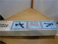 Dynaflite Corsair Airplane Model Kit - Complete