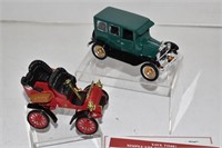 Two Vintage Style Model A Cars with Certificates