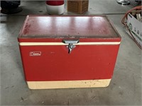 VTG 70s Coleman Red Metal Cooler