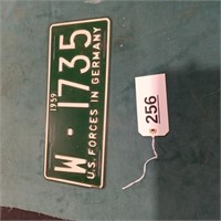 1959 US Army License Plate