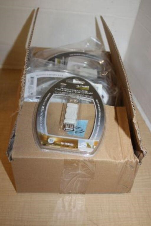 CASE OF 24 BRAND NEW PREM. USB ADAPTER