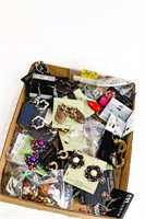Flat of Vintage and Costume Jewelry