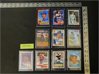 Lot of 10 Signed Sports Cards, MLB,NHL