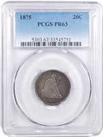 Choice Proof 1875 Twenty Cent.