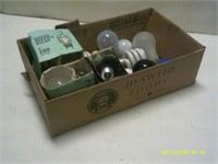Box of Various Light Bulbs