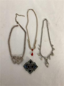 Vintage Rhinestone and Beaded Jewelry