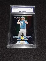 Justin Herbert 2023 Prizm GEM MT 10 Prizmatic