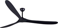 Bigzone 88" Large Black Wood Ceiling Fan