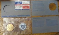 1974 bicentennial first aid cover with medal