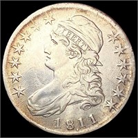 1811 Capped Bust Half Dollar CLOSELY UNCIRCULATED