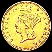 1874 Rare Gold Dollar CLOSELY UNCIRCULATED