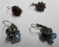 Two Pairs Liz Palacios Swarovski Style Earrings!