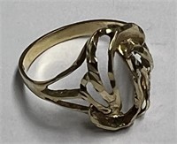 14K Gold Ring Size 6 1/4 Weighs About 2.3 Grams