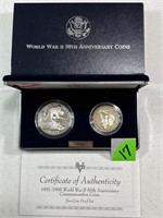1995 World War II 50th Anniversary Proof Silver Do