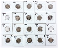Coin 20 Buffalo Nickels in 2x2 Holders