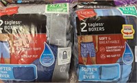 4 HANES TAGLESS BOXERS FOR MEV - XL