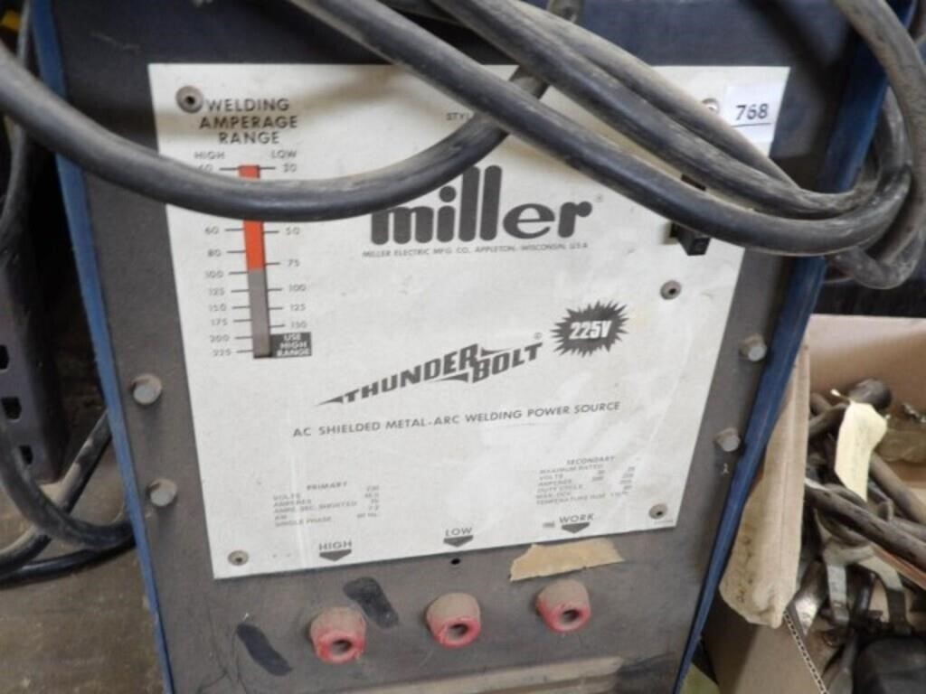 MILLER 225 ARC WELDER