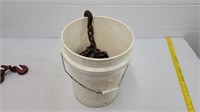 Bucket of misc chains