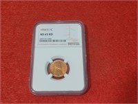 1954 S Red Copper Penny NGC Certified