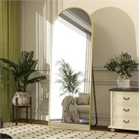 SE3007 Full Length Arched Mirror Gold 64x21
