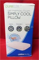 PureLux Queen Size Gel Memory Foam Simply Cool