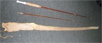 Ant. Sears JC Higgins 3 Pc Bamboo Fly Rod w/Bag