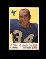 1959 Topps #49 Don Chandler VG to VG-EX+