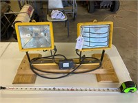 Pair of Shop Lights Mounted