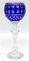 Blue Polish Crystal Bowl