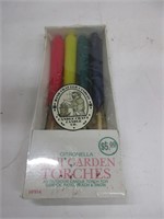 Mini citronella garden torches