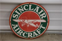 Sinclair Aircraft Porcelain Sign