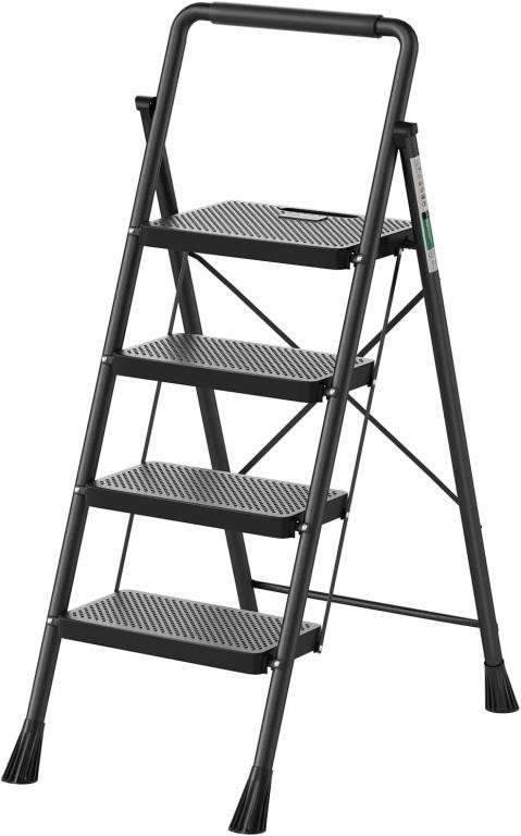 4 Step Ladder, RIKADE Folding Step Stool, Step Sto