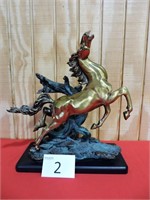 Brass Bronze Wild Horse Statue